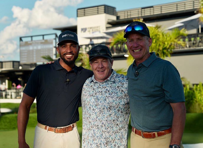 On set with the Golf Life crew
